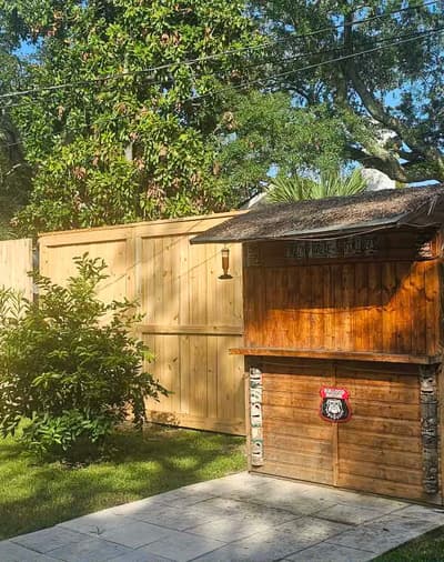 fence installation site